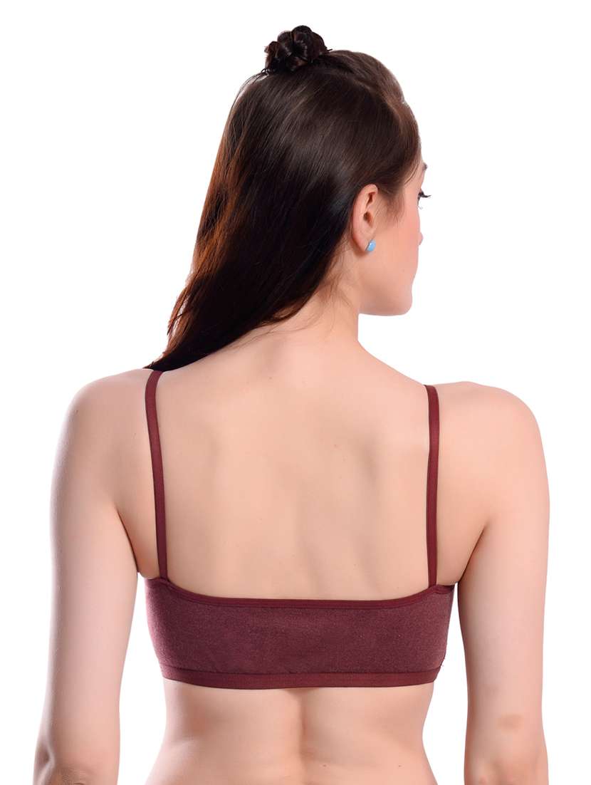 pack of 3 multi colored solid sport bra - 19087292 -  Standard Image - 4