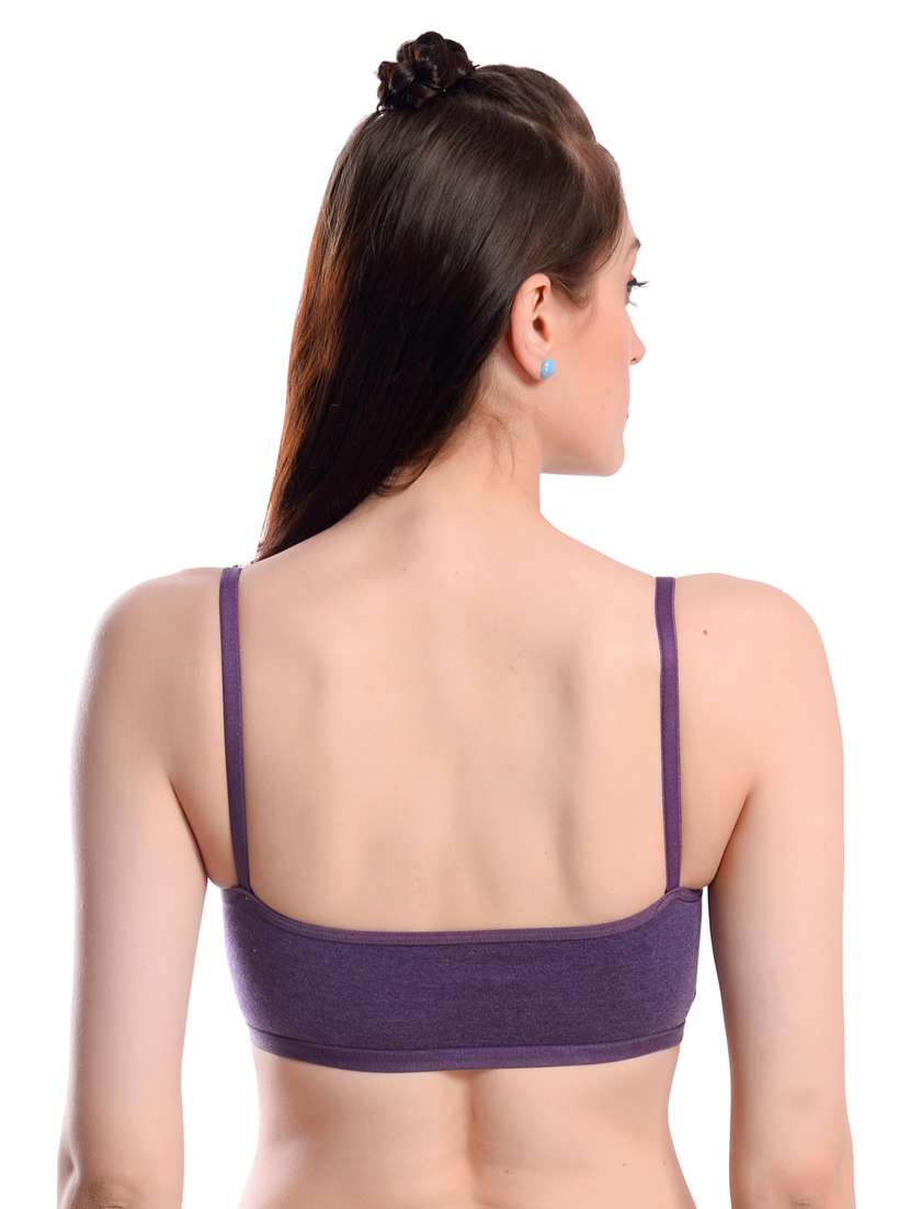 pack of 3 multi colored solid sport bra - 19087293 -  Standard Image - 6