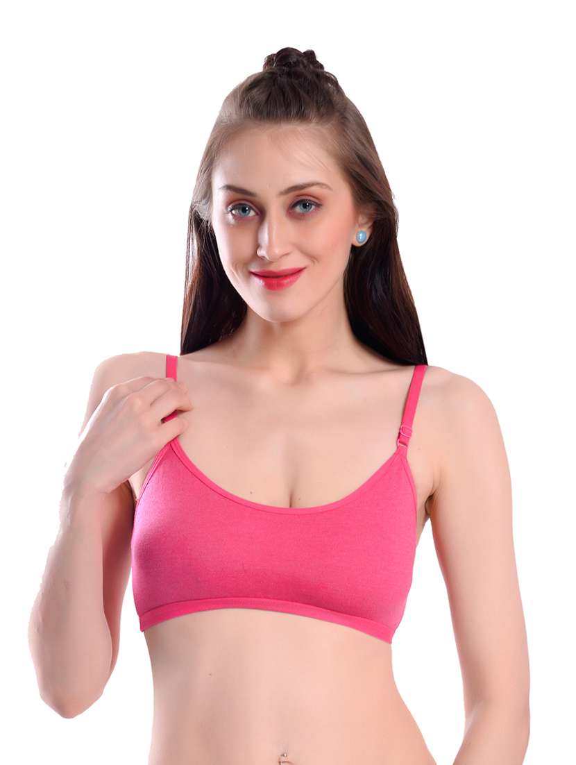 pack of 3 multi colored solid sport bra - 19087294 -  Standard Image - 1