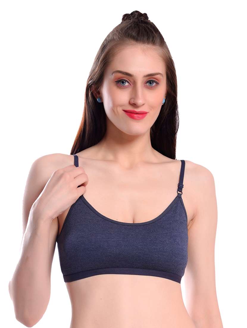 pack of 3 multi colored solid sport bra - 19087295 -  Standard Image - 1