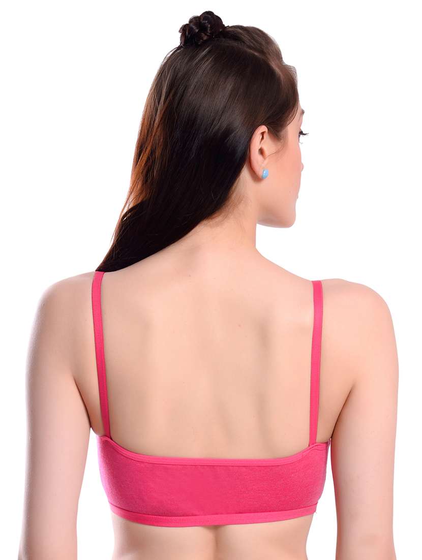 pack of 3 multi colored solid sport bra - 19087295 -  Standard Image - 4