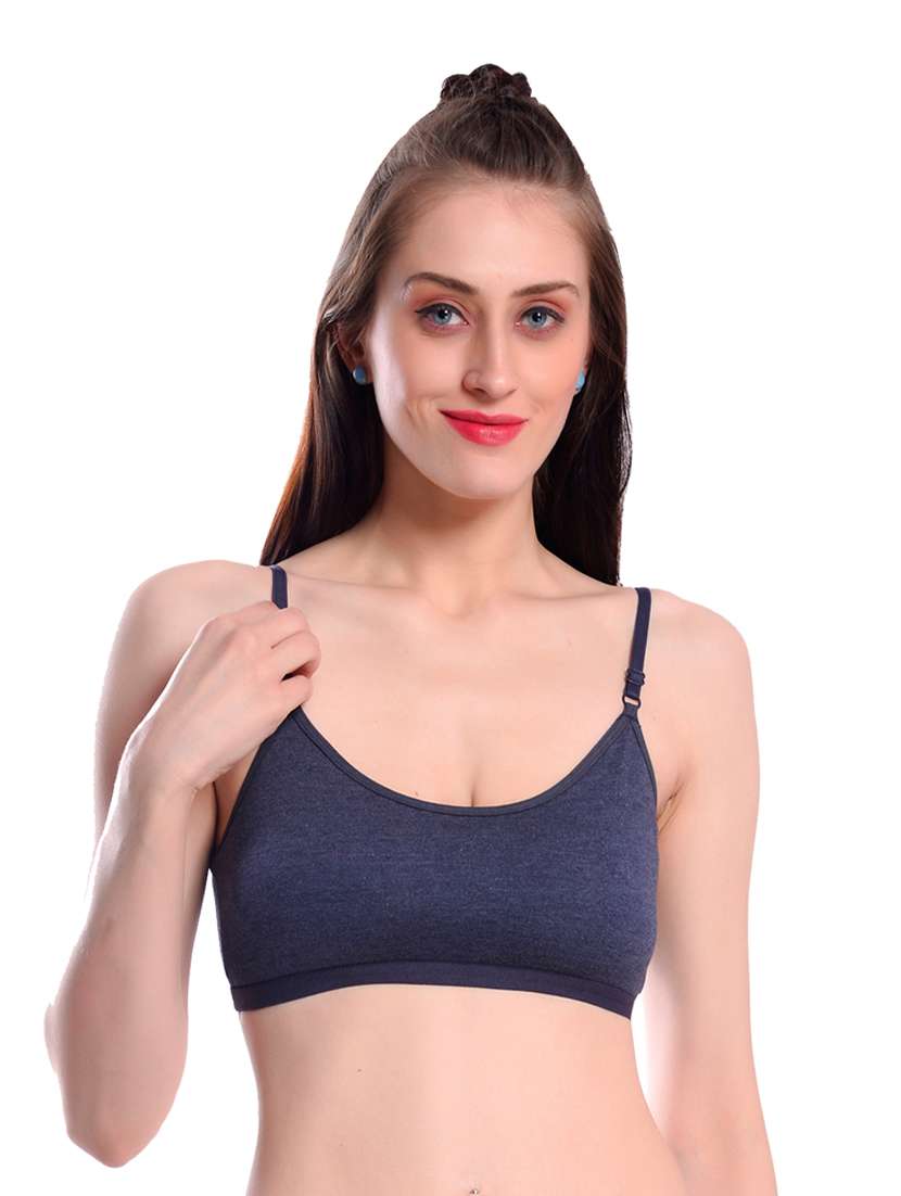 pack of 3 multi colored solid sport bra - 19087298 -  Standard Image - 1
