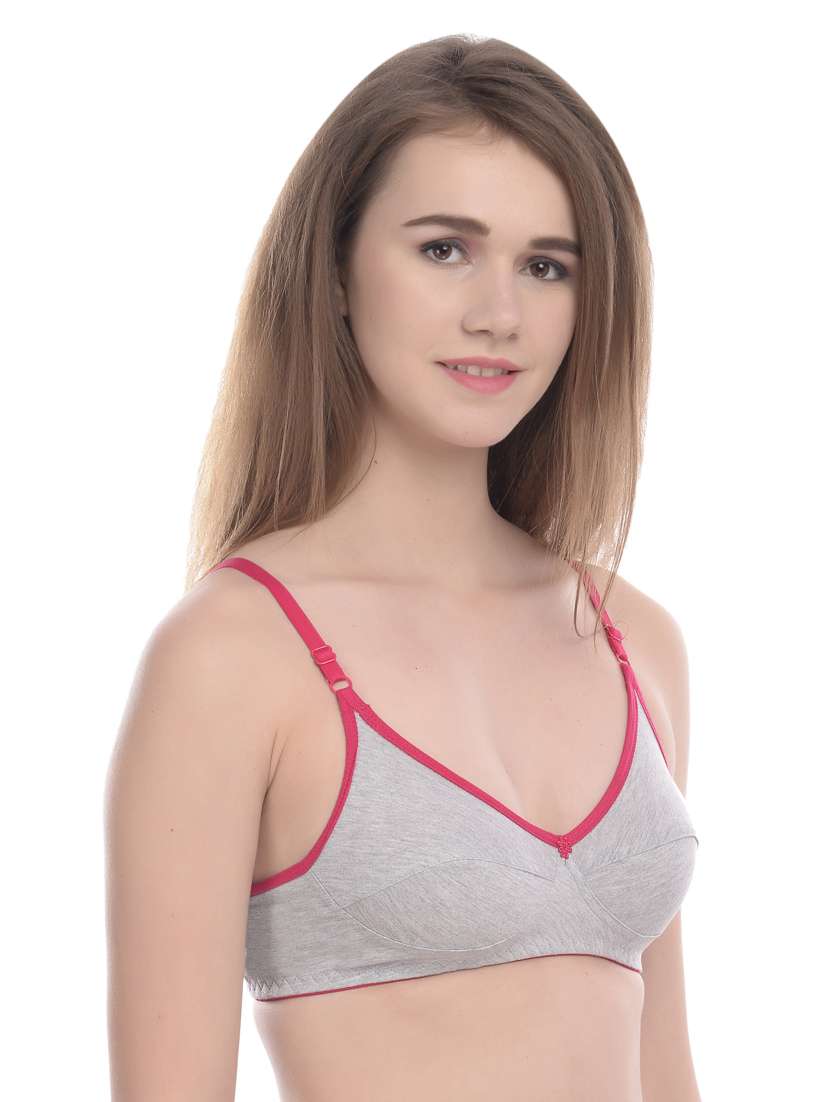pack of 3 multi colored solid t-shirt bra - 19087307 -  Standard Image - 4