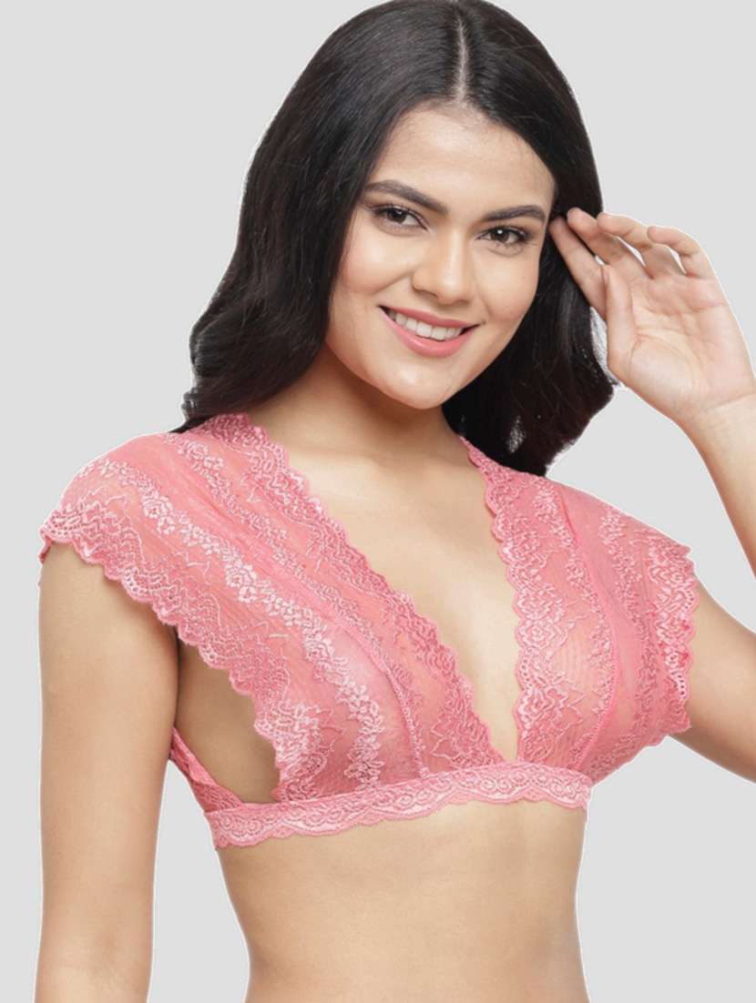 pink lace bralettes  - 19087580 -  Standard Image - 1