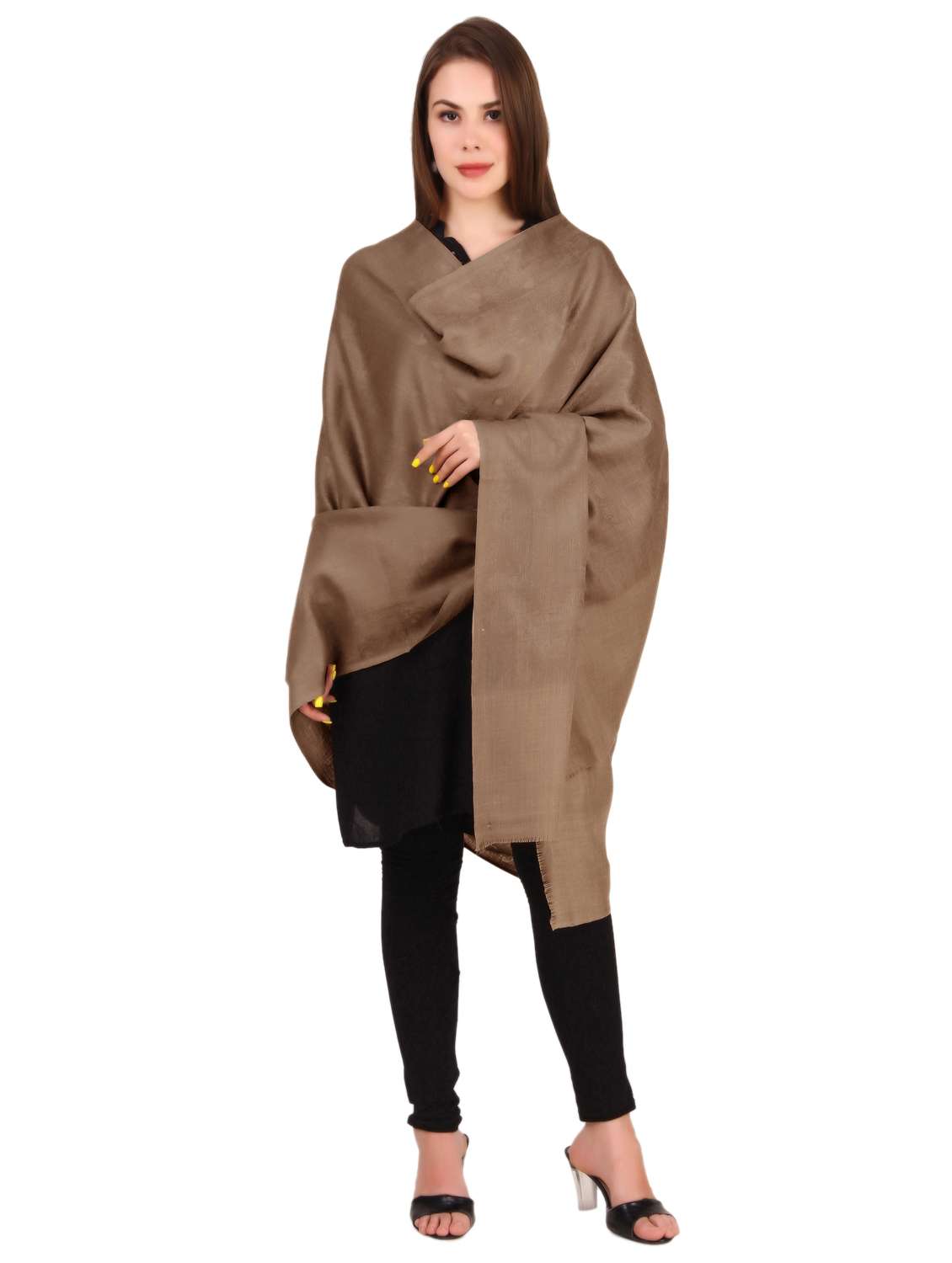 women's solids shawl - 19087628 -  Standard Image - 4