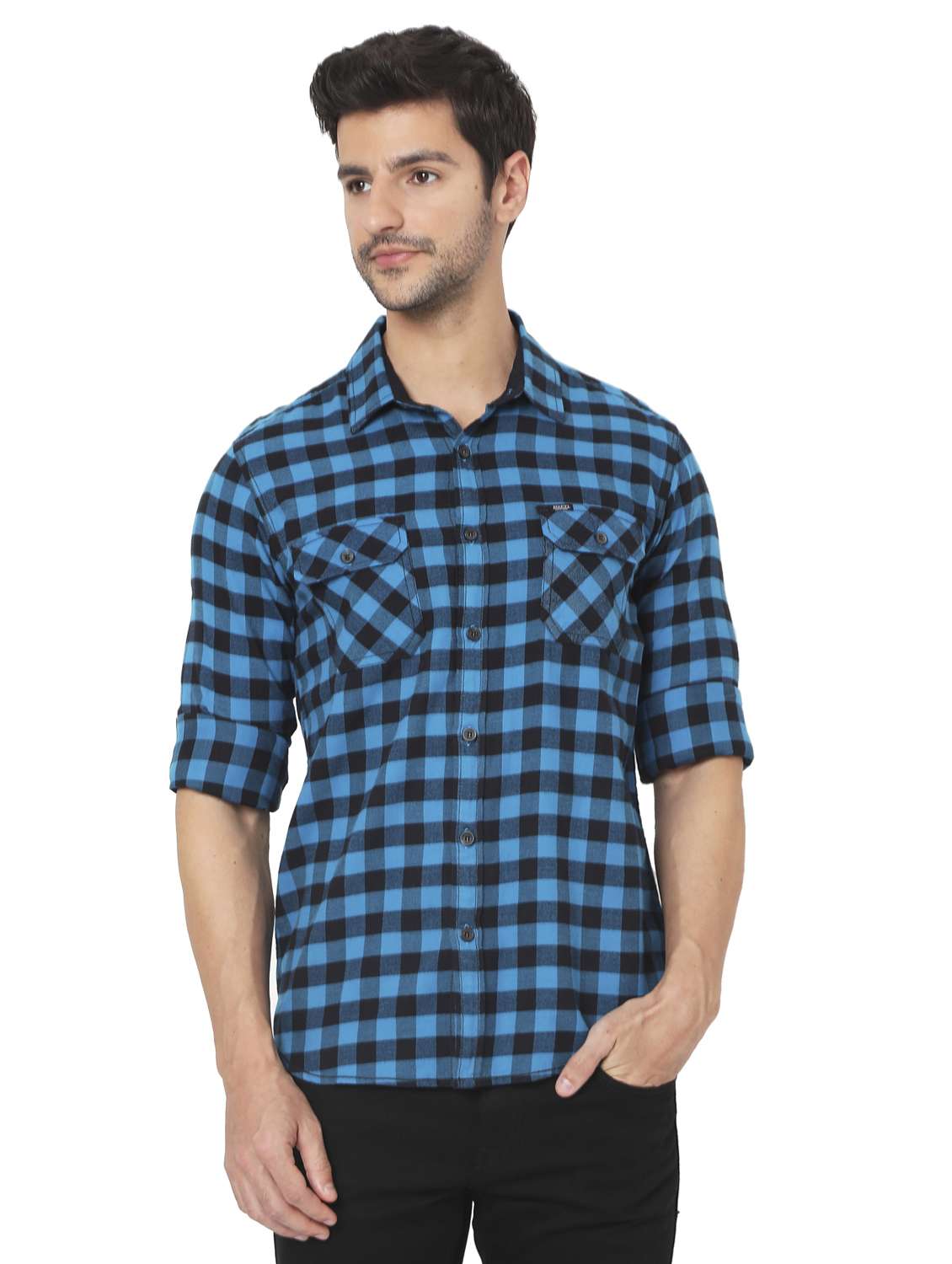 black cotton casual shirt