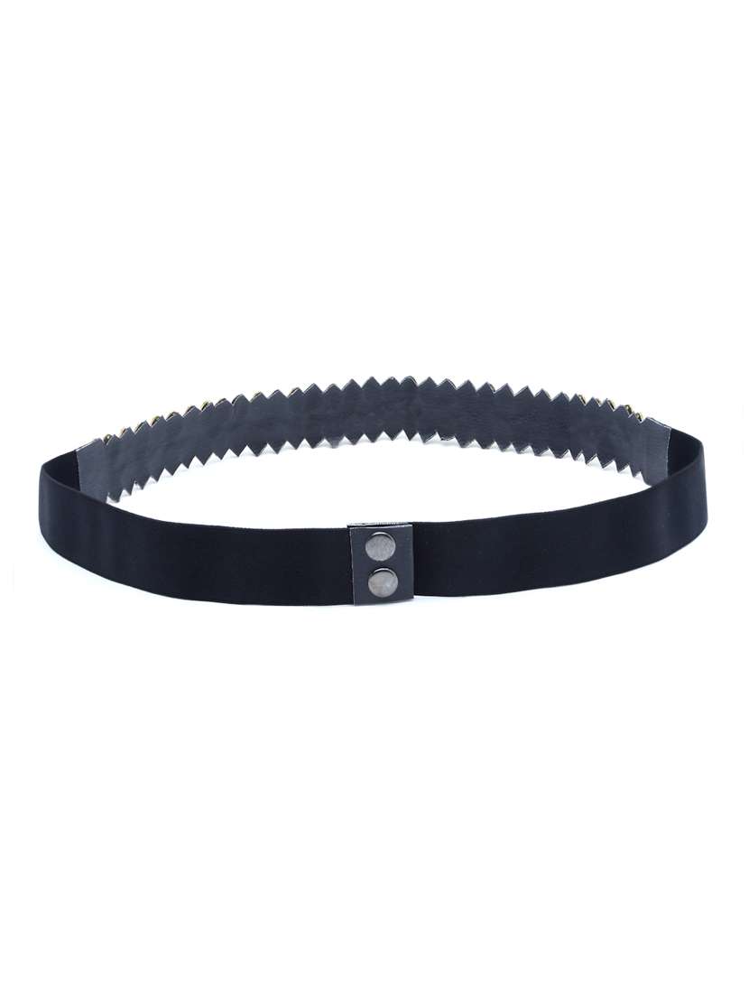 black embellished belt - 19088697 - Zoom Image - 0