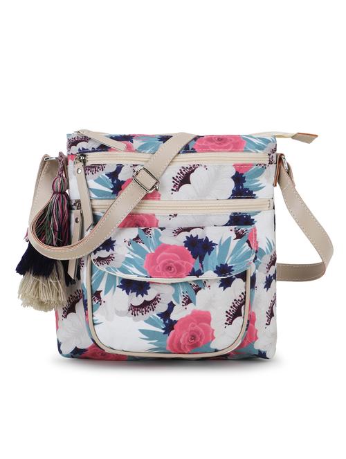 multi printed canvas regular handbag - 19088706 -  Standard Image - 0