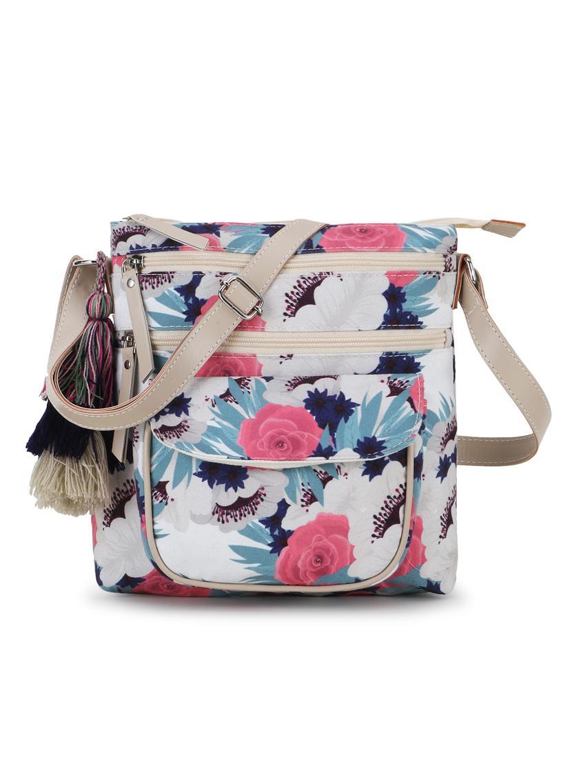 multi printed canvas regular handbag - 19088706 -  Zoom Image - 0