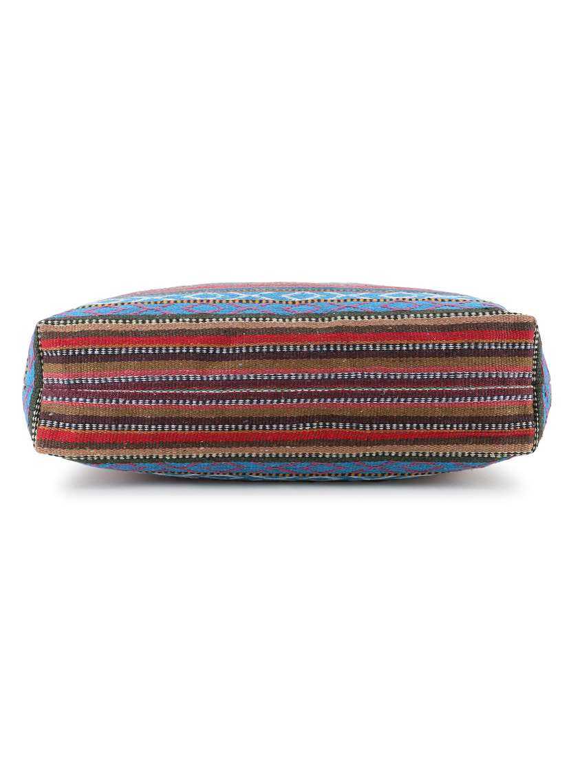multi stripes canvas regular handbag - 19088708 - Standard Image - 4