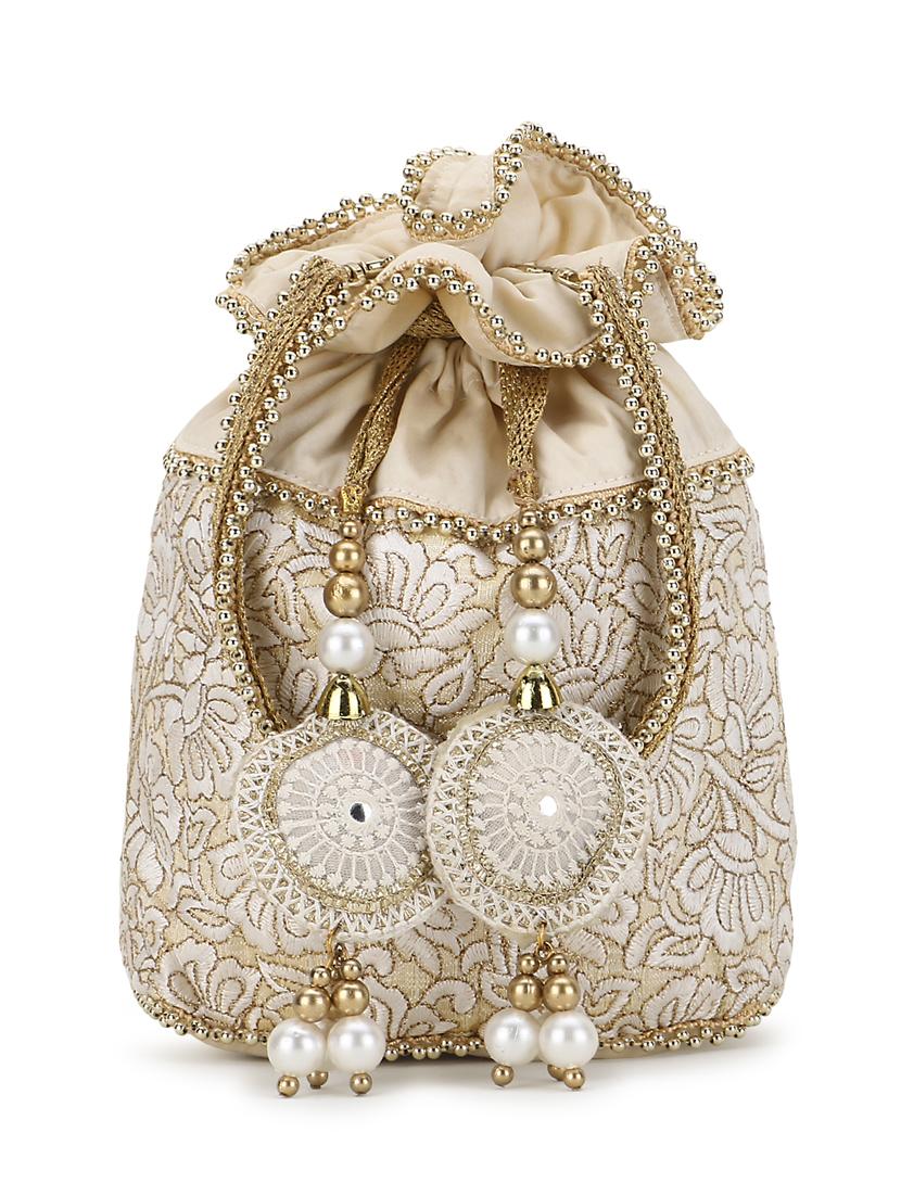 embroidered regular potli - 19088828 -  Zoom Image - 0