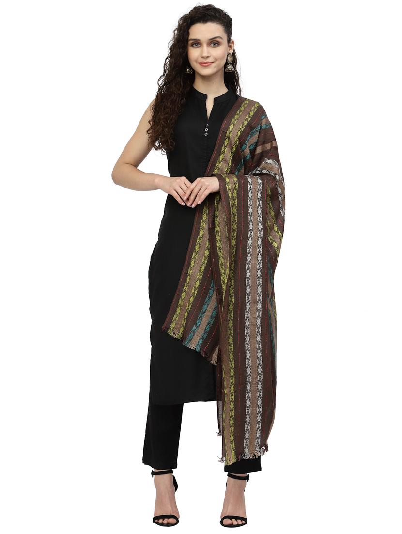women's striped print stole - 19088867 -  Standard Image - 1