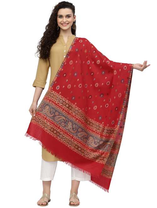 women's self design print stole - 19088884 -  Standard Image - 0