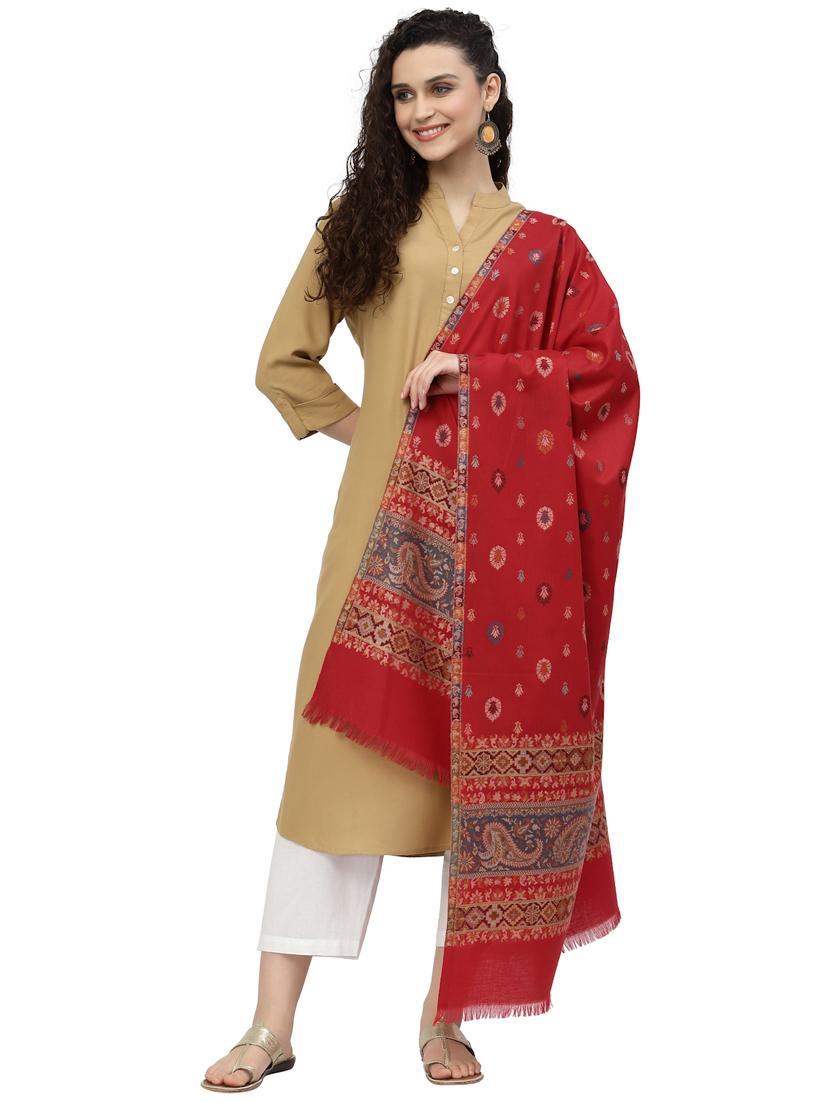 women's self design print stole - 19088884 - Standard Image - 1