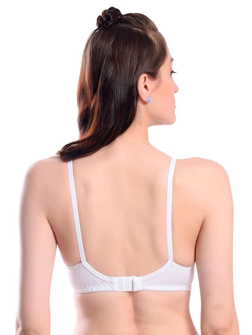 pack of 3 white solid t-shirt bra - 19089401 -  Standard Image - 4