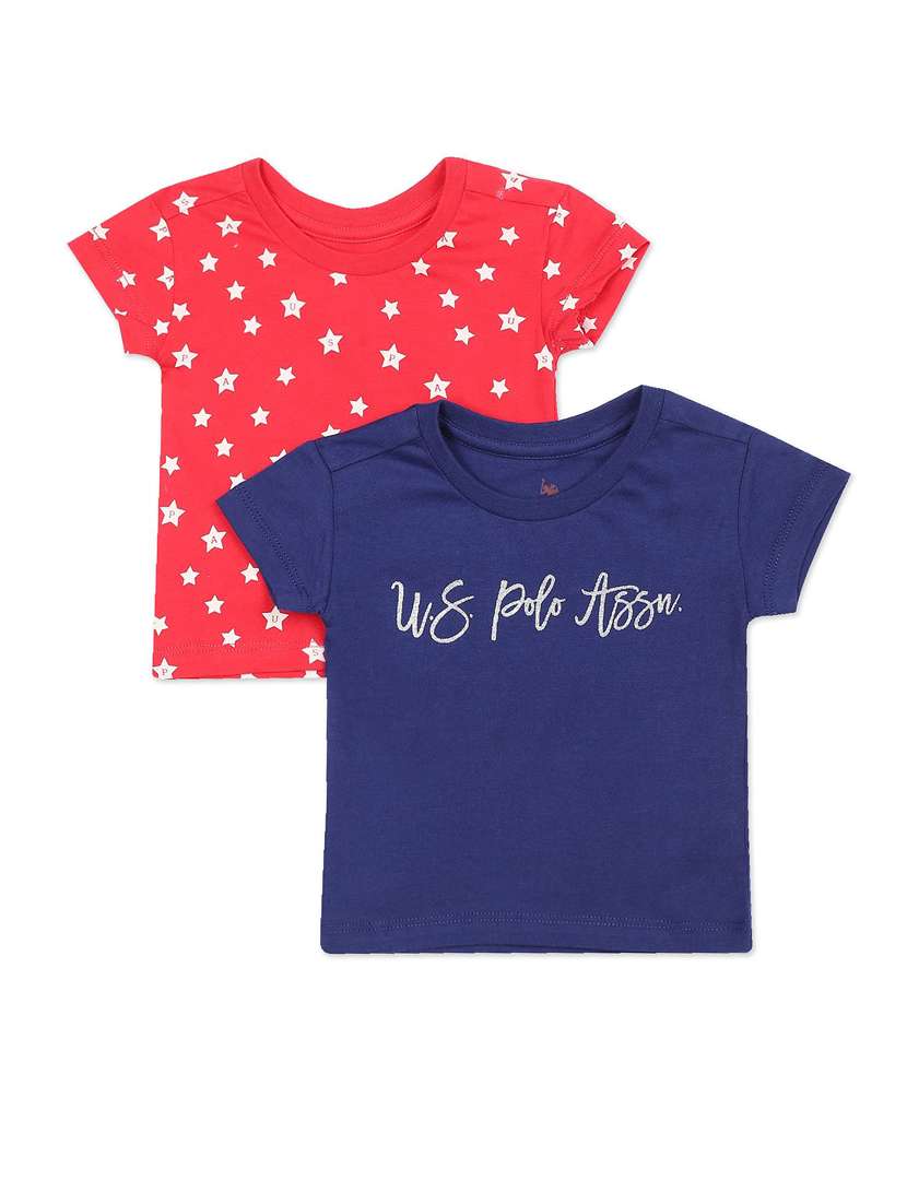 pack of 2 multi colored regular t-shirts