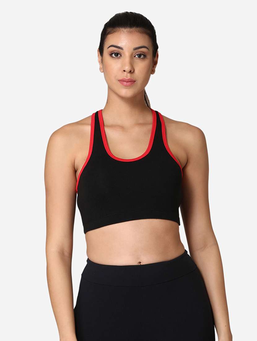 pack of 2 cotton sports bra - 19100719 -  Standard Image - 1