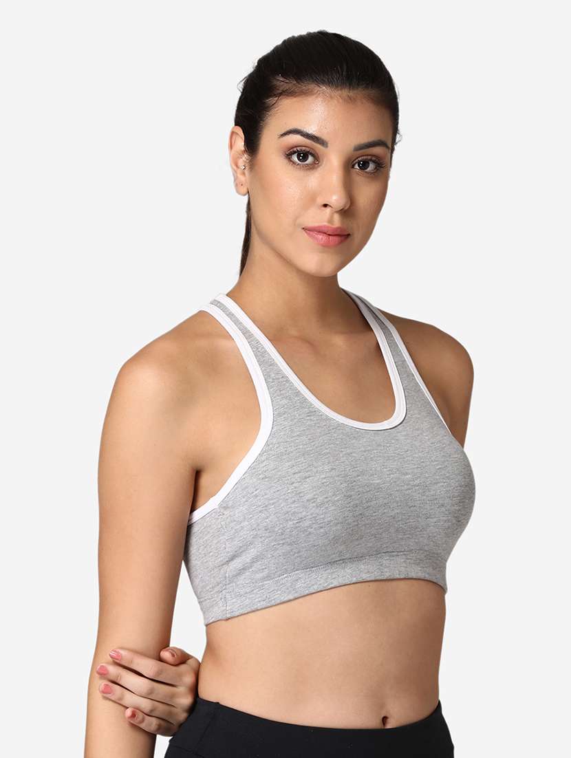 pack of 2 cotton sports bra - 19100719 -  Standard Image - 4