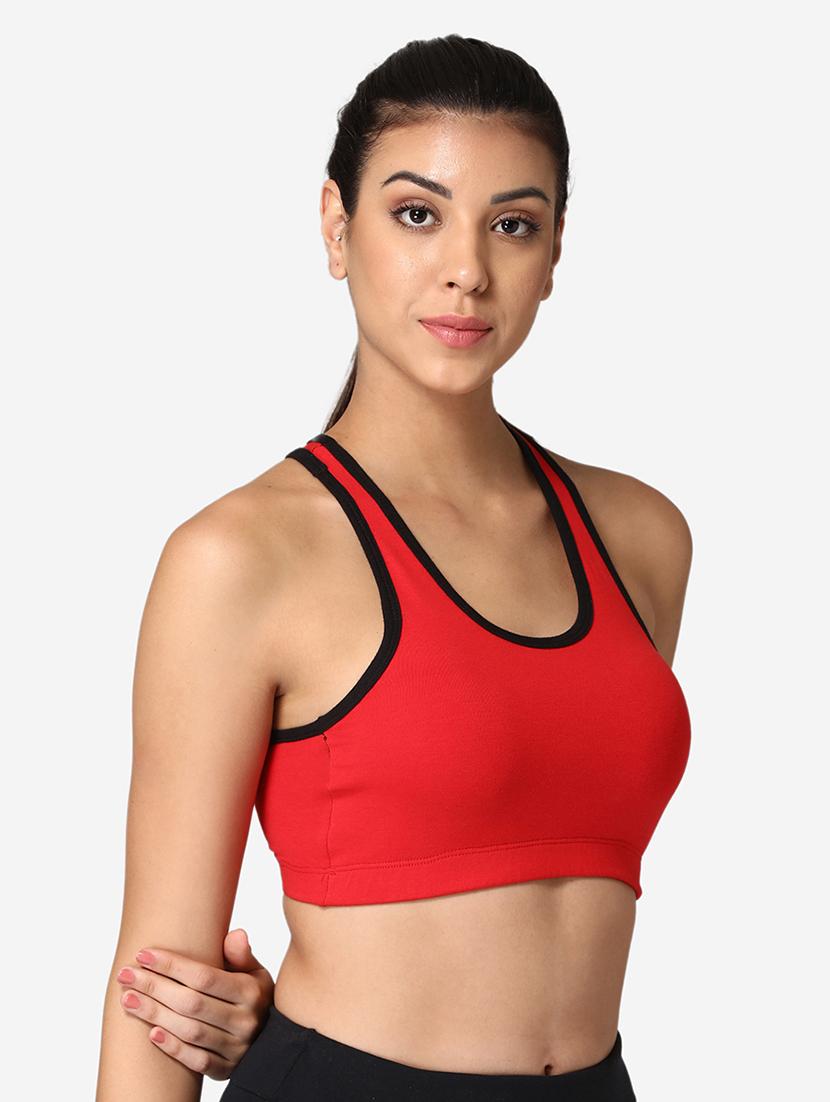 pack of 2 cotton sports bra - 19100724 - Standard Image - 4