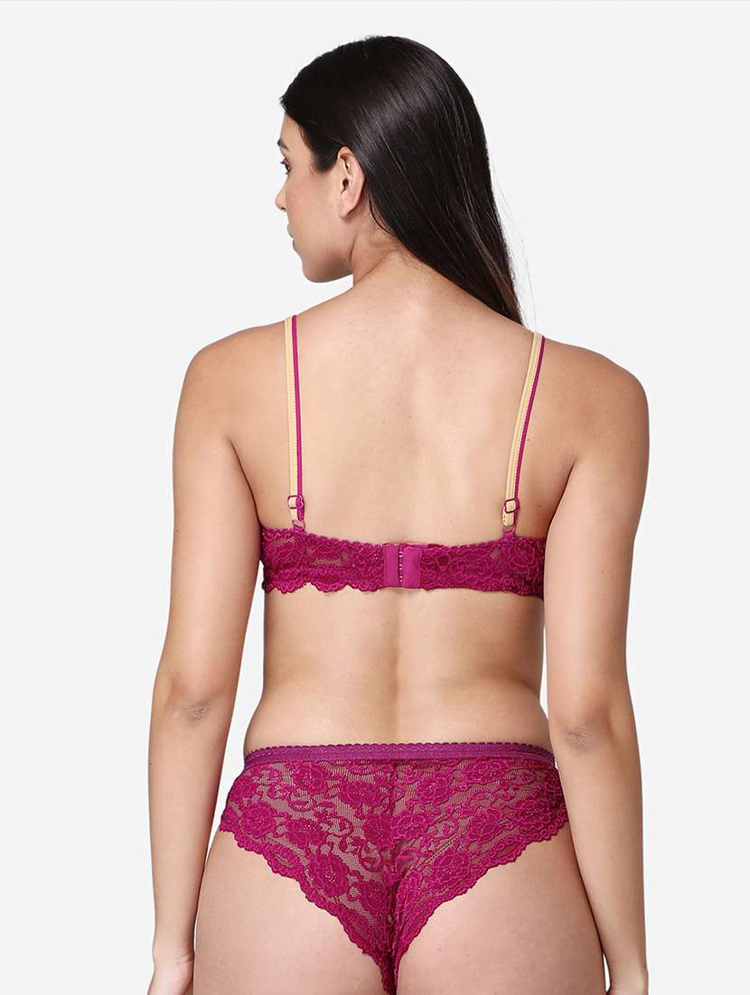pack of 2 laced bra and panty set - 19100727 -  Standard Image - 6
