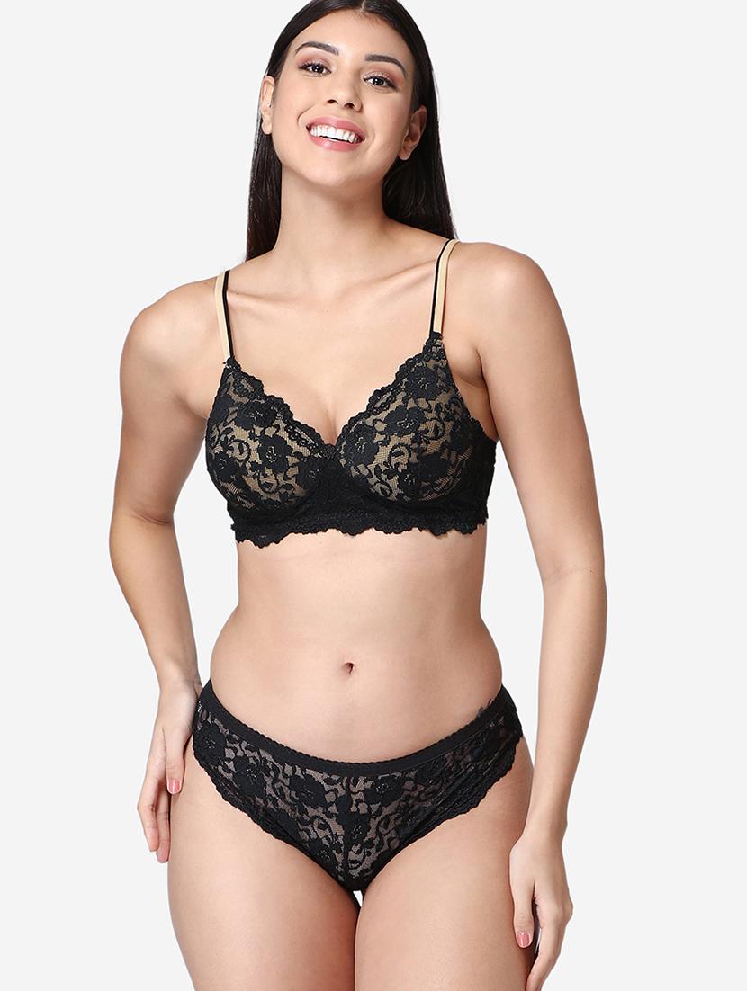 pack of 2 laced bra and panty set - 19100728 - Standard Image - 1
