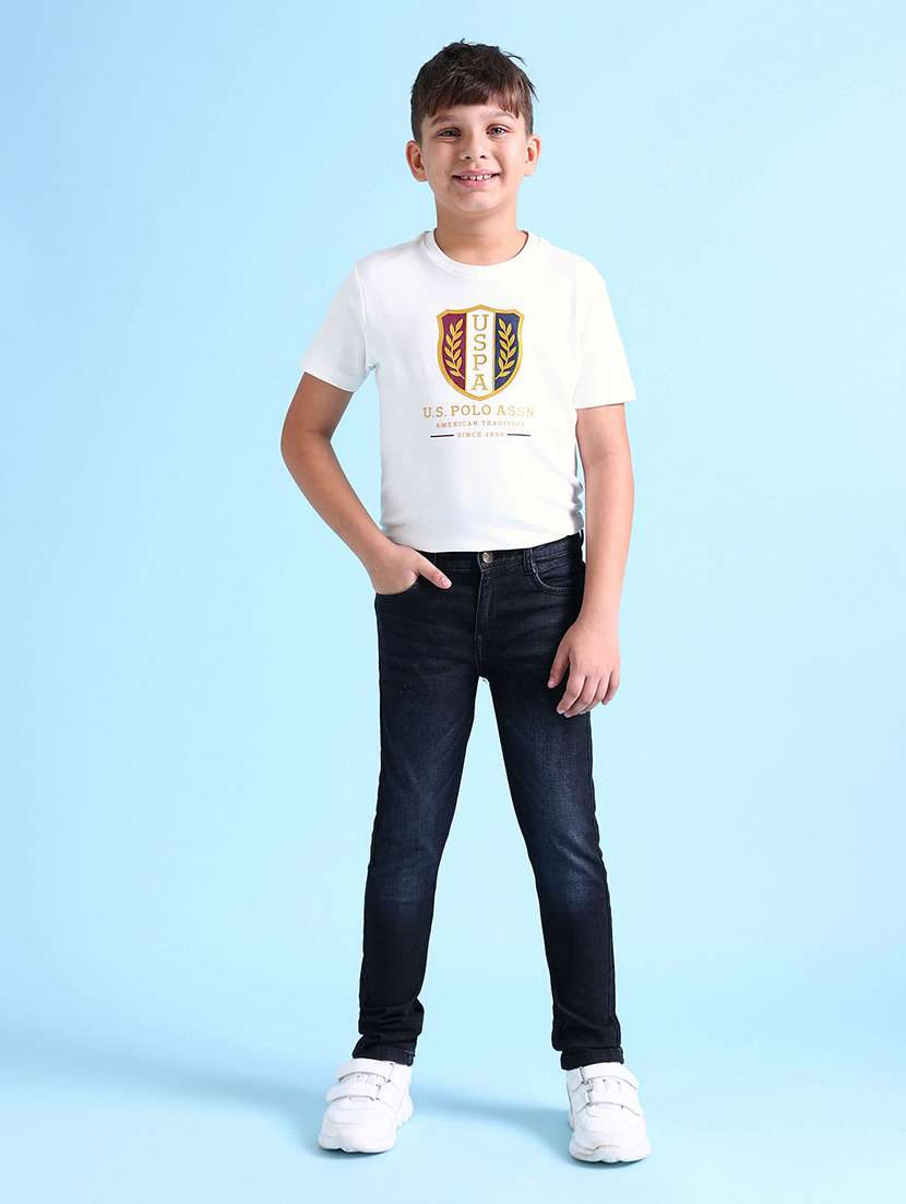 boy's plain skinny fit jeans