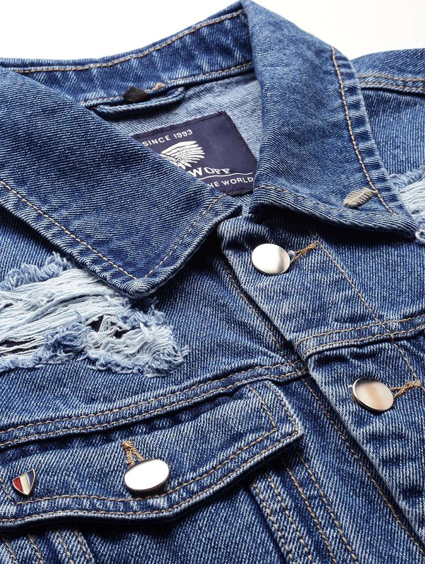 blue rugged denim jacket - 19101577 - Standard Image - 6