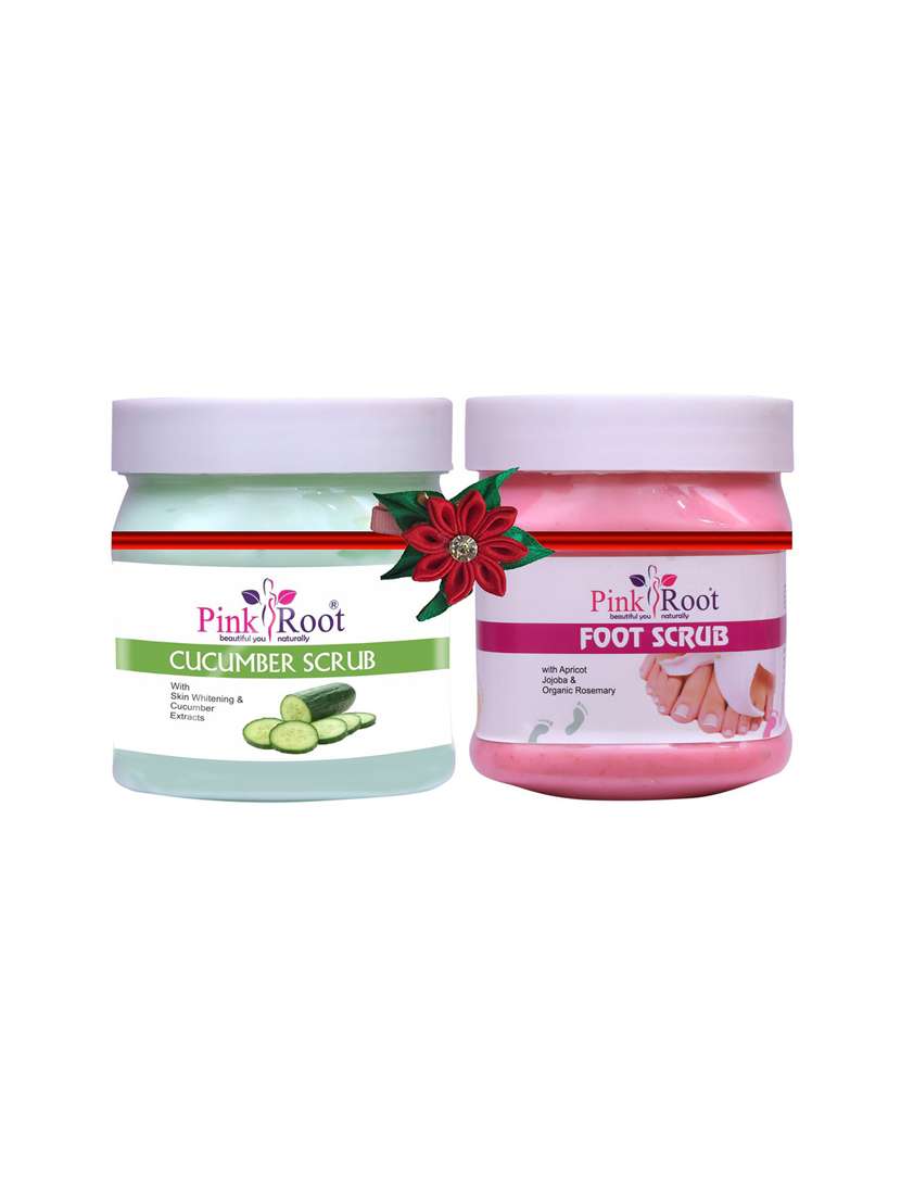 cucumber scrub 500gm with foot scrub 500gm