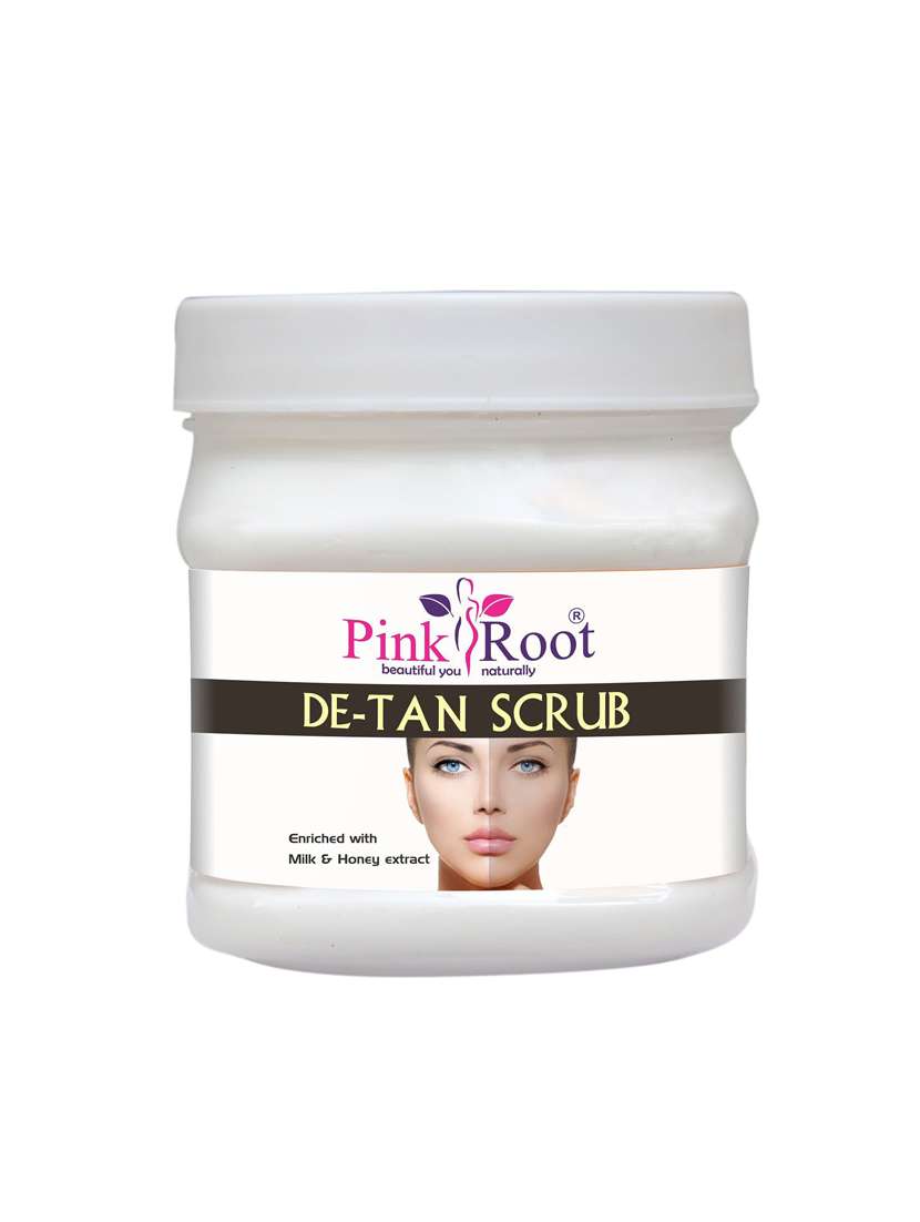 de-tan scrub enriched with milk & honey extract