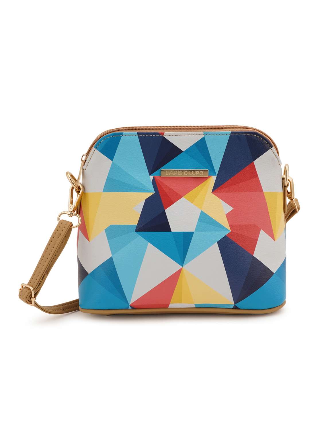 beige leatherette (pu) sling bag - 19108470 -  Zoom Image - 0