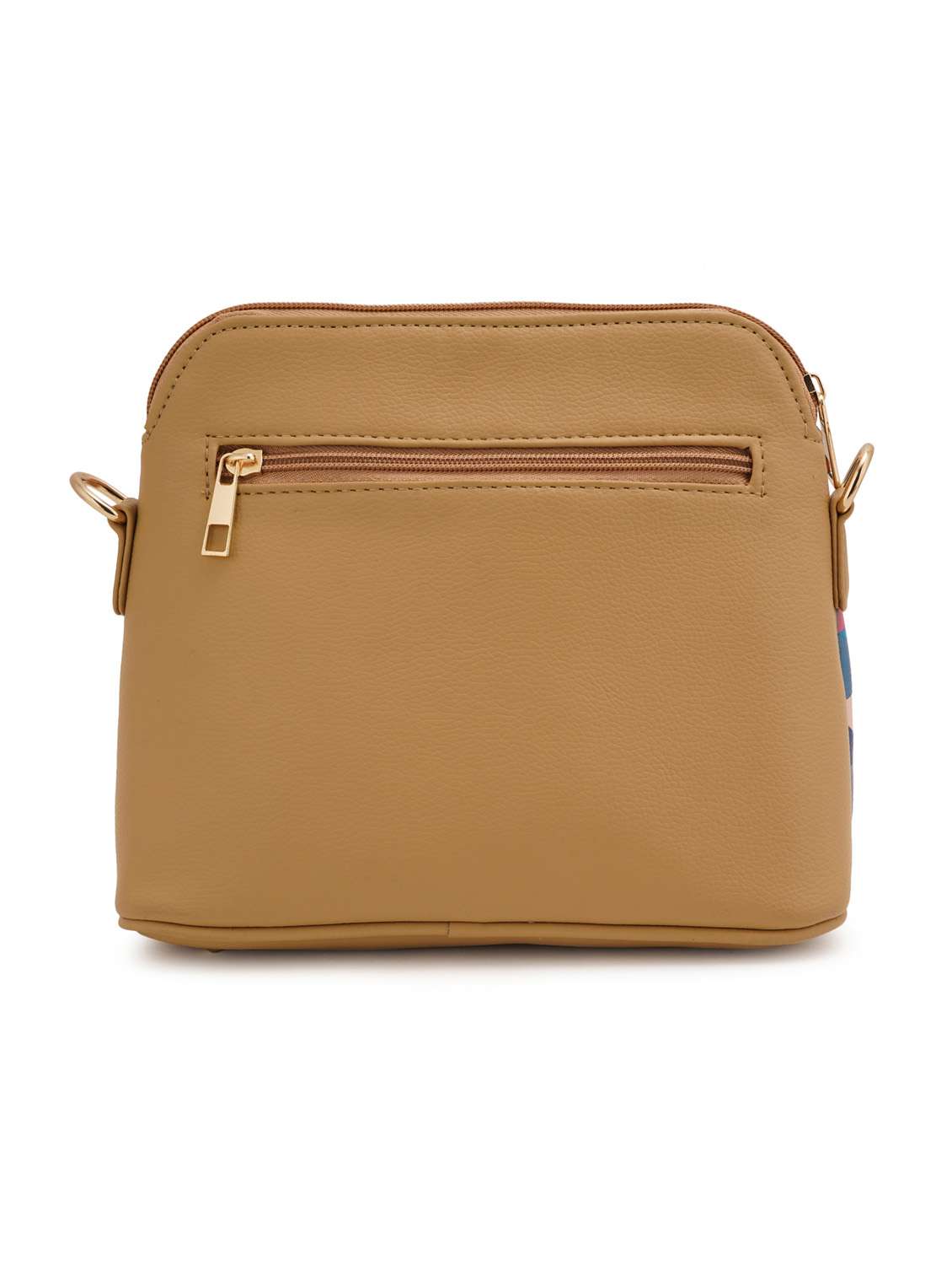 beige leatherette (pu) sling bag - 19108472 - Standard Image - 1