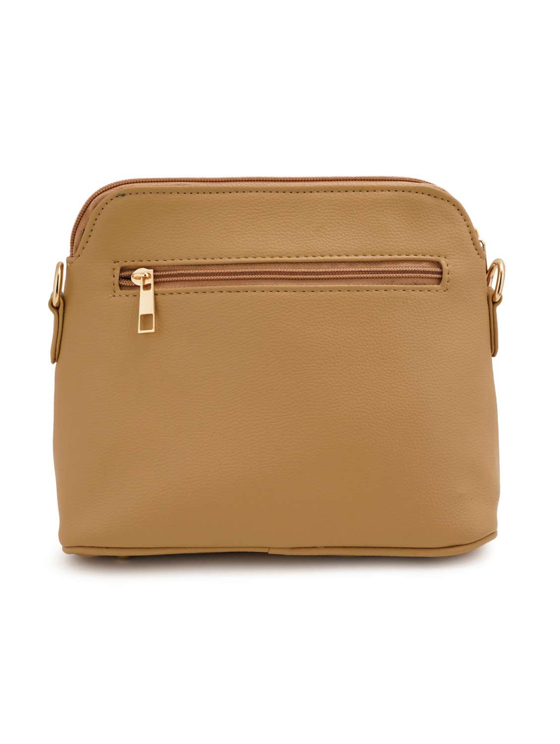 beige leatherette (pu) sling bag - 19108473 - Standard Image - 1