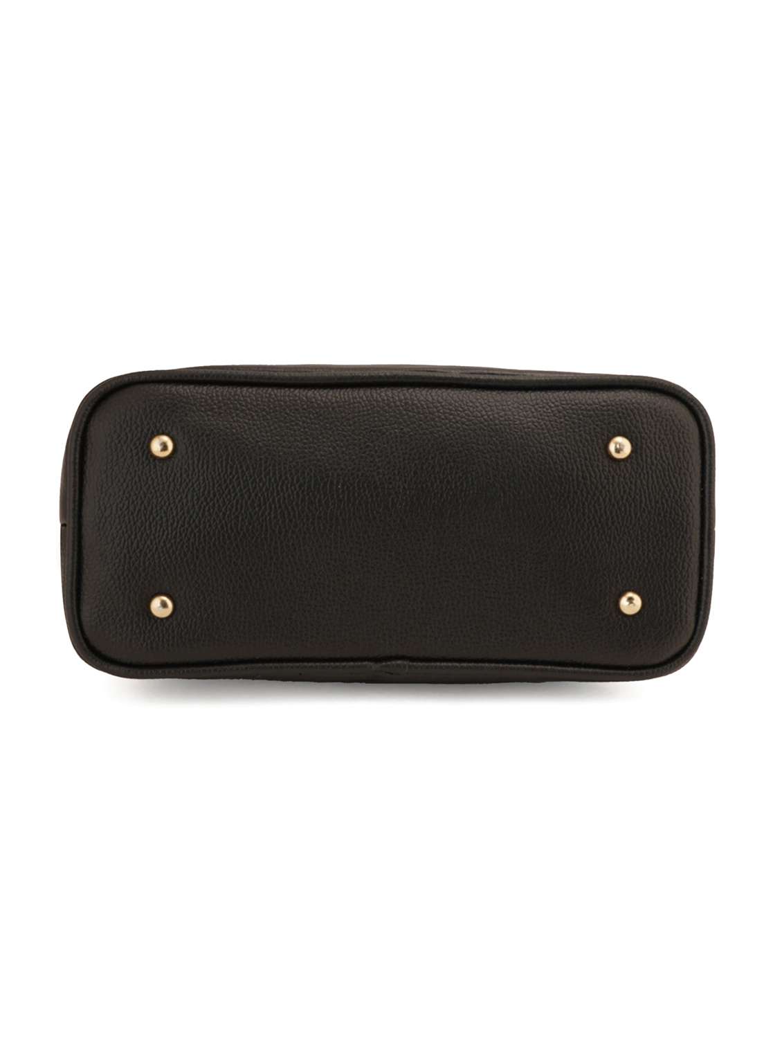 black leatherette (pu) sling bag - 19108475 - Standard Image - 4