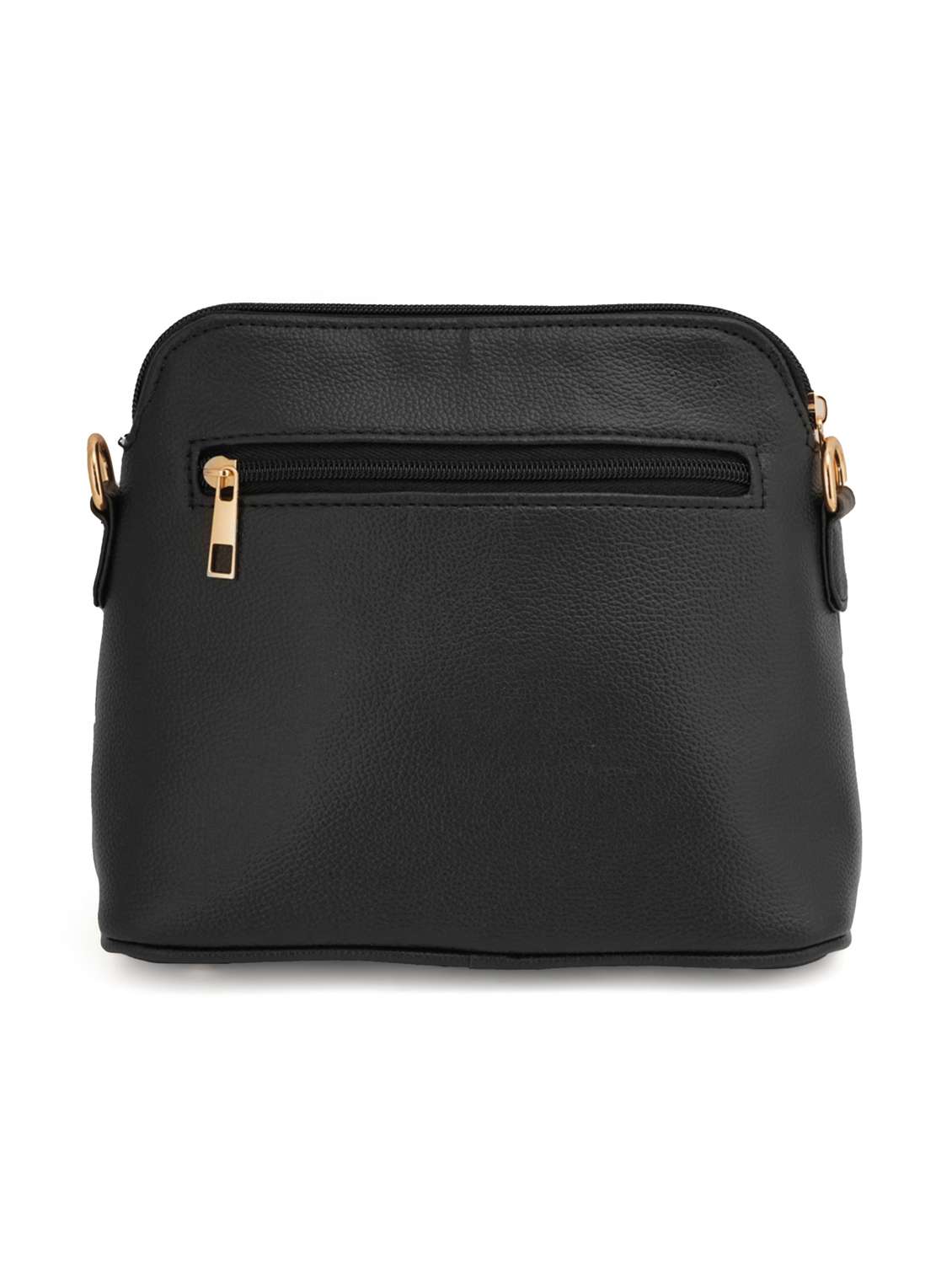 black leatherette (pu) sling bag - 19108478 -  Standard Image - 1