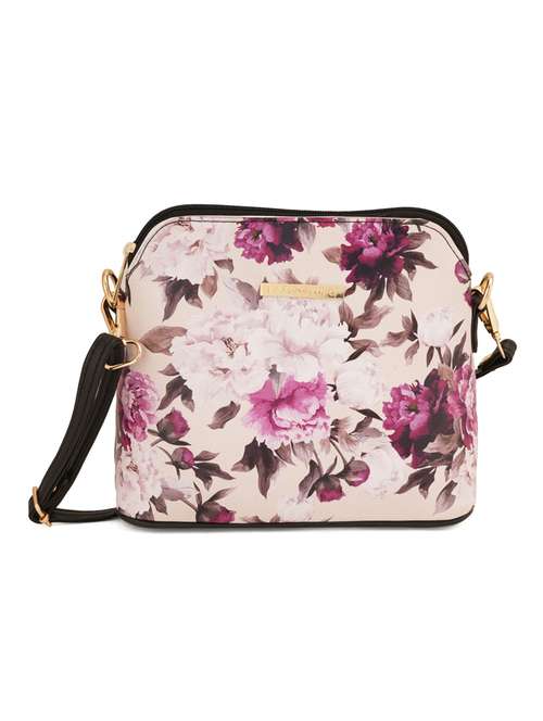 black leatherette (pu) sling bag - 19108480 - Standard Image - 0