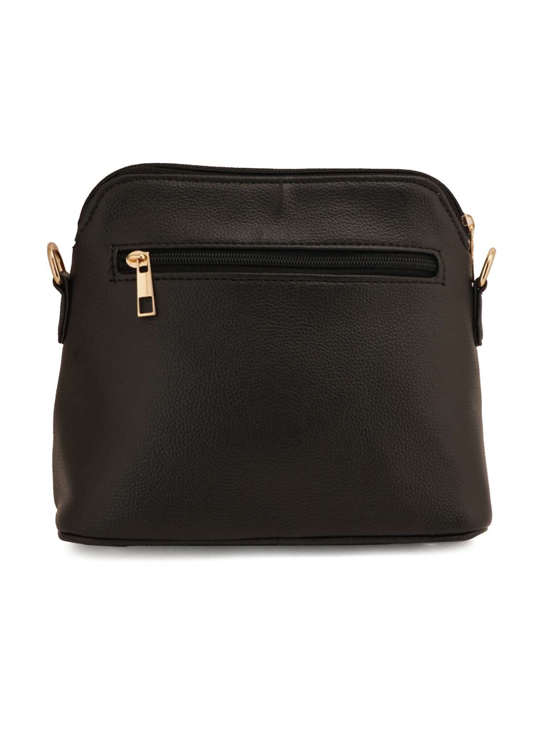 black leatherette (pu) sling bag - 19108480 - Standard Image - 1