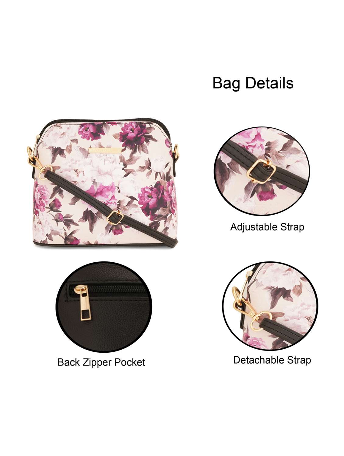 black leatherette (pu) sling bag - 19108480 - Standard Image - 6