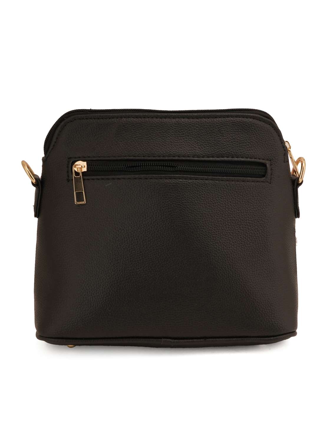 black leatherette (pu) sling bag - 19108481 - Standard Image - 1