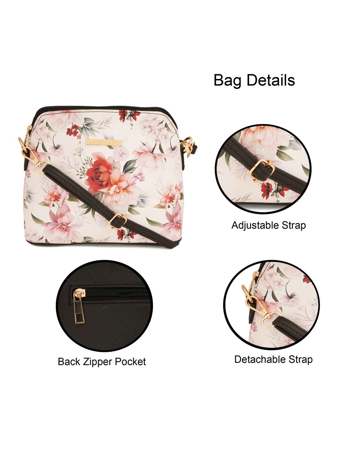 black leatherette (pu) sling bag - 19108481 - Standard Image - 6