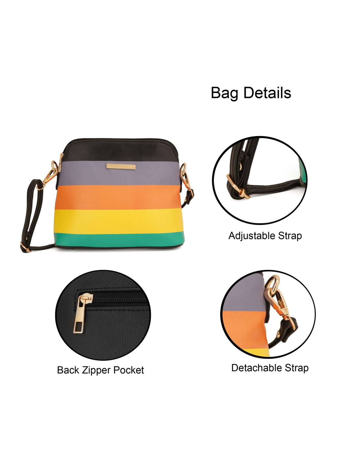 black leatherette (pu) sling bag - 19108482 - Standard Image - 6
