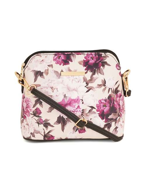 black leatherette (pu) sling bag - 19108483 - Standard Image - 0