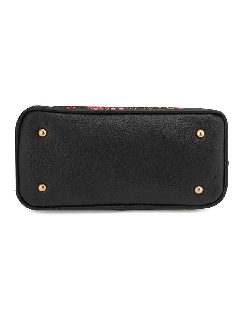 black leatherette (pu) sling bag - 19108487 - Standard Image - 4