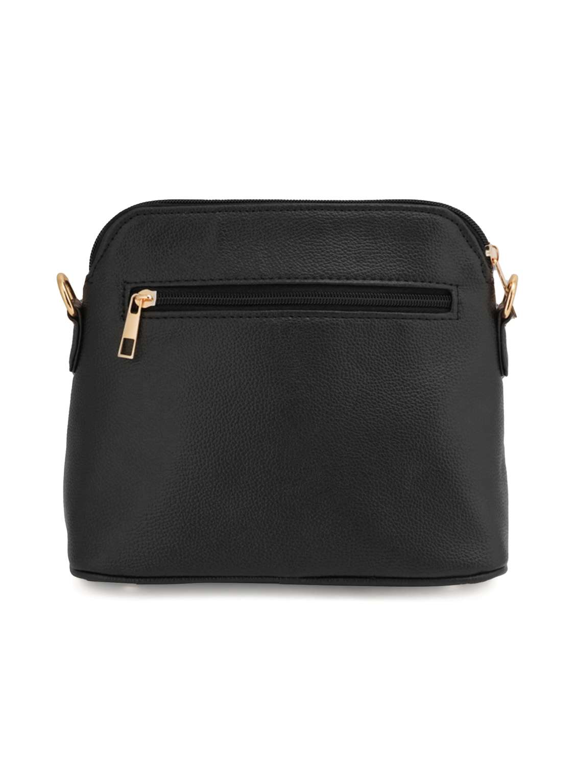 black leatherette (pu) sling bag - 19108488 - Standard Image - 1