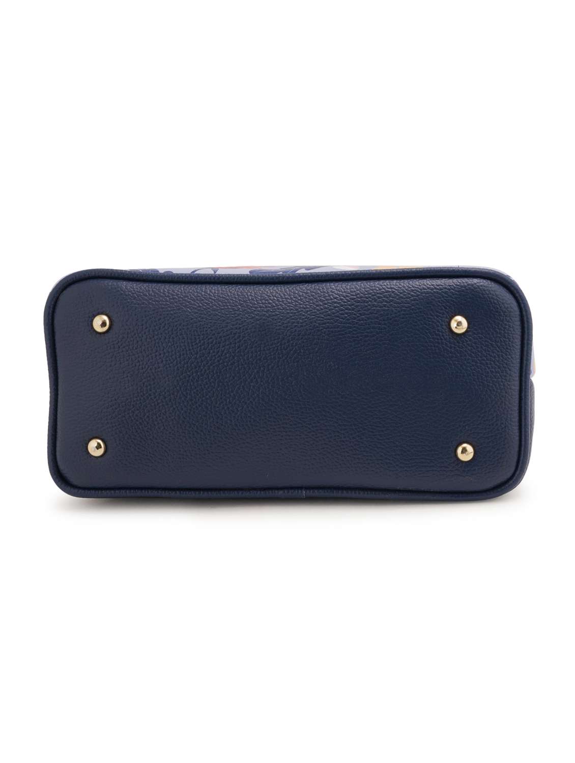 blue coloured leatherette (pu) regular sling bag - 19108496 - Standard Image - 4