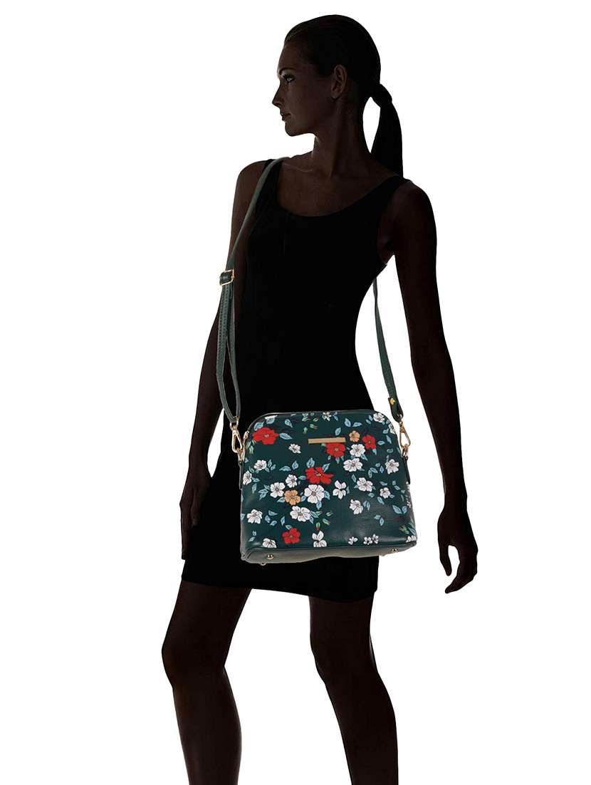 multi coloured leatherette (pu) regular sling bag - 19108503 - Standard Image - 4