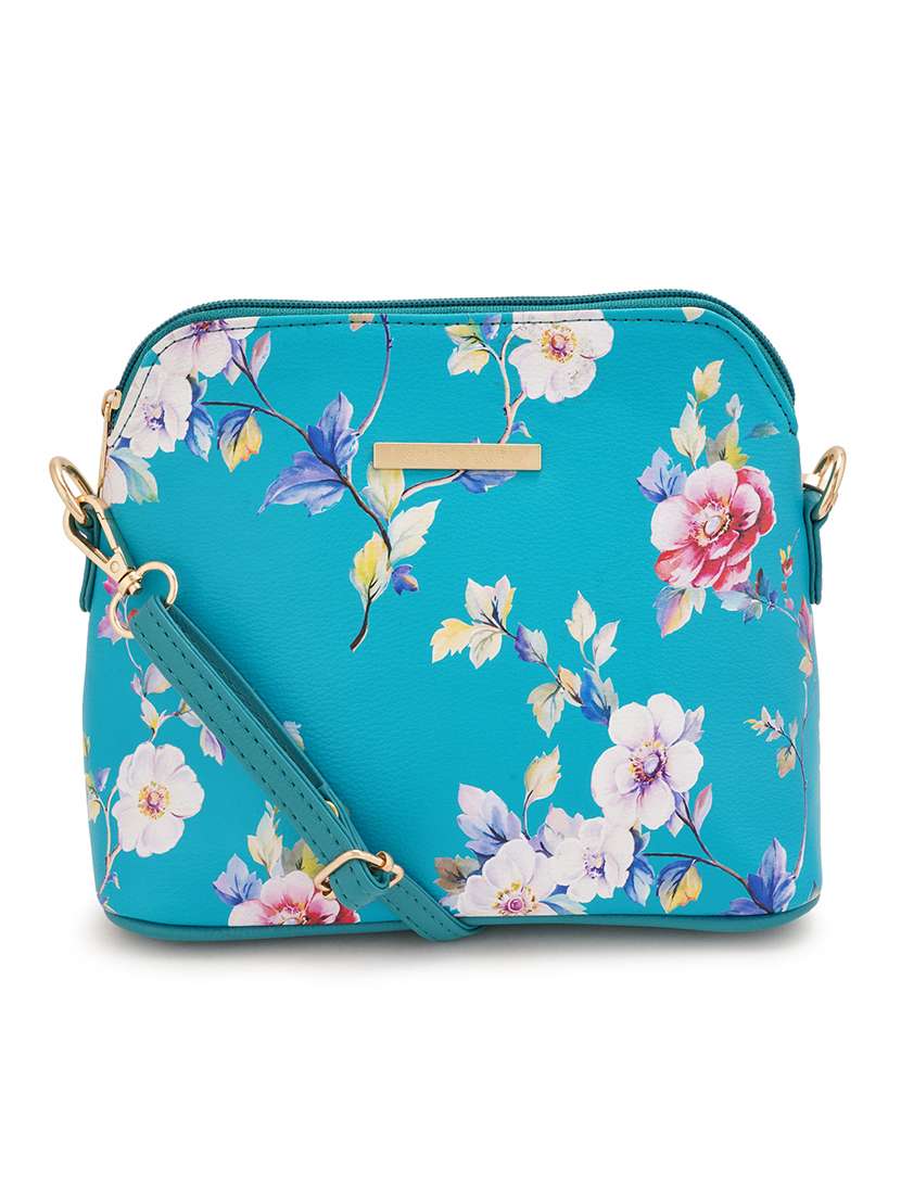 multi coloured leatherette (pu) regular sling bag