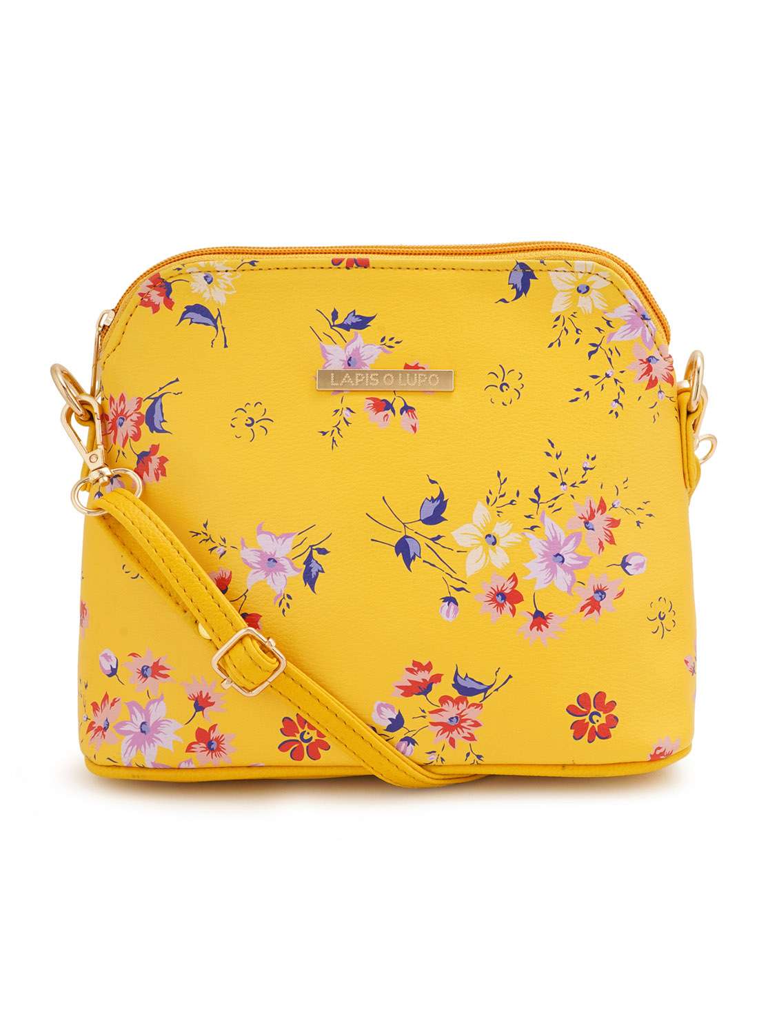 multi coloured leatherette (pu) regular sling bag