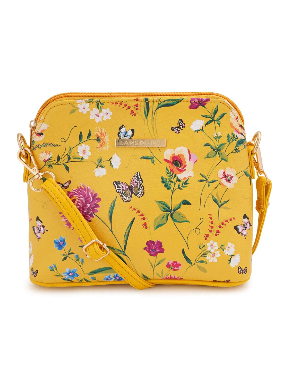 multi coloured leatherette (pu) regular sling bag