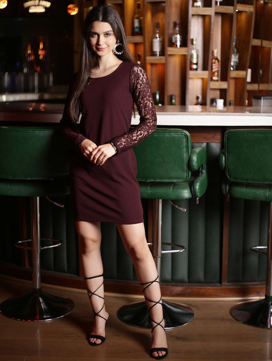 women's bodycon solid dress