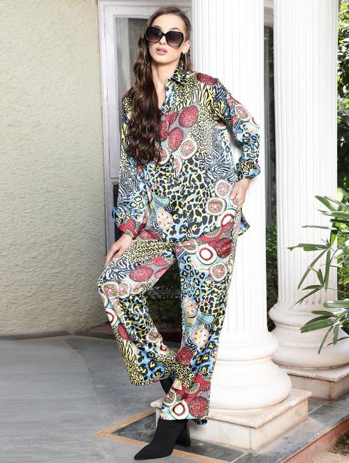 women printed oversized shirt - 19109078 - Standard Image - 0